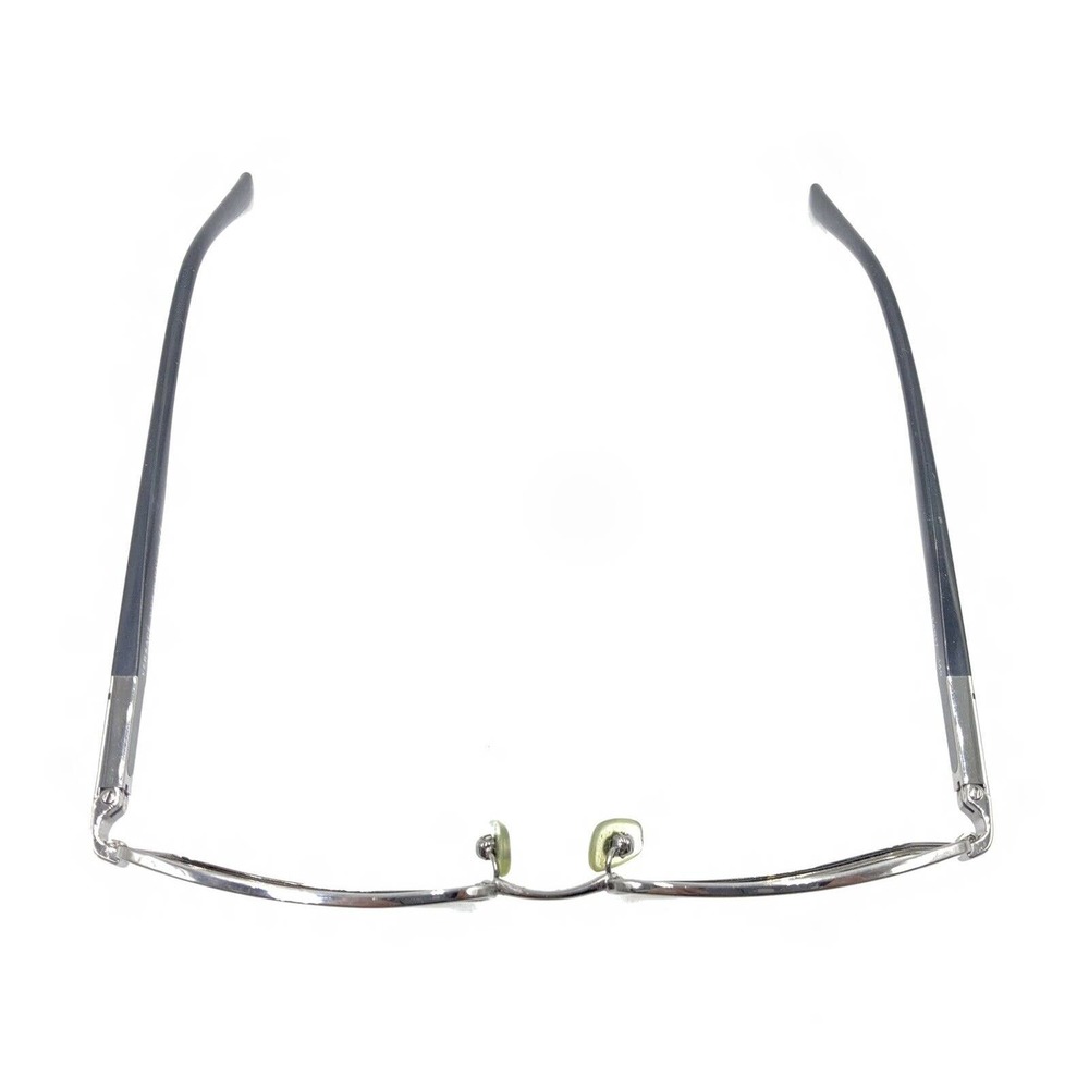 Versace Silver Black Metal Rectangle Eyeglasses F… - image 3